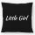 Kissen Little Girl Schriftzug 40x40cm