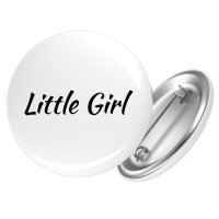 Button Little Girl Schriftzug