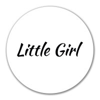 Aufkleber Little Girl Schriftzug 10cm Sticker