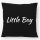 Kissen Little Boy Schriftzug 40x40cm