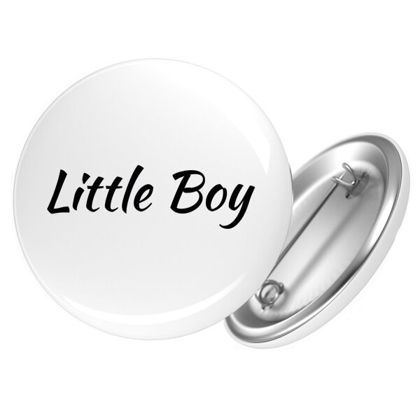 Button Little Boy Schriftzug