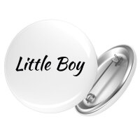 Button Little Boy Schriftzug