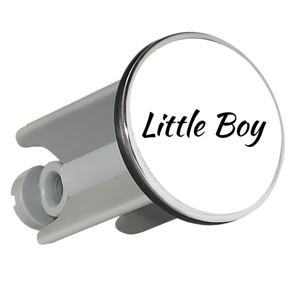 Waschbeckenstöpsel Little Boy Schriftzug 4cm Abflussstopfen