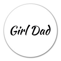 Aufkleber Girl Dad Schriftzug 10cm Sticker