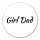 Aufkleber Girl Dad Schriftzug 10cm Sticker