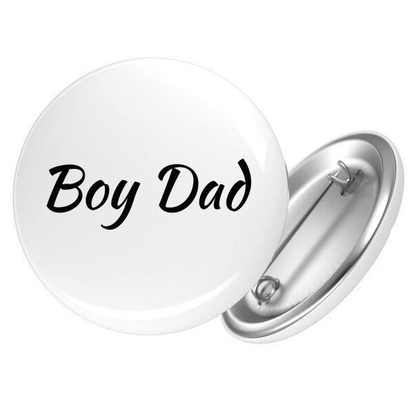Button Boy Dad Schriftzug
