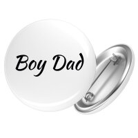Button Boy Dad Schriftzug