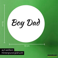 Aufkleber Boy Dad Schriftzug 10cm Sticker