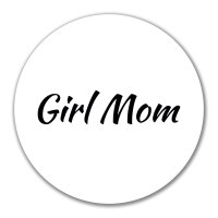 Aufkleber Girl Mom Schriftzug 10cm Sticker