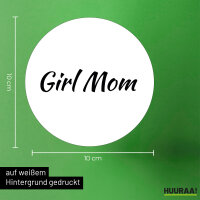 Aufkleber Girl Mom Schriftzug 10cm Sticker
