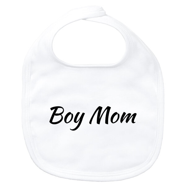 Baby Lätzchen Boy Mom Schriftzug