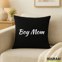 Kissen Boy Mom Schriftzug 40x40cm