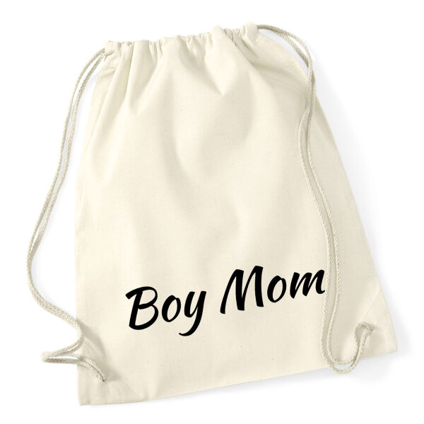 Turnbeutel Boy Mom Schriftzug 12 Liter