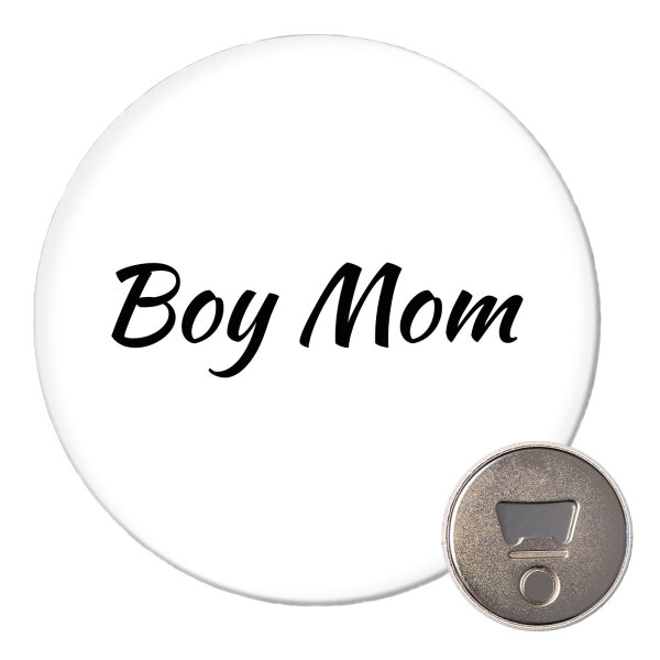 Magnet Boy Mom Schriftzug 59mm Kühlschrankmagnet Flaschenöffner