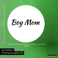 Aufkleber Boy Mom Schriftzug 10cm Sticker