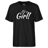 Herren T-Shirt It`s a Girl! Schriftzug Größe S-3XL