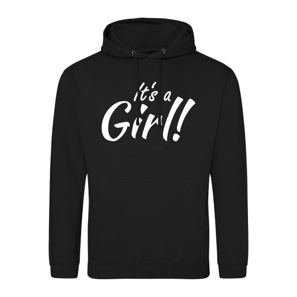 Unisex Hoodie It`s a Girl! Schriftzug Größe S-3XL