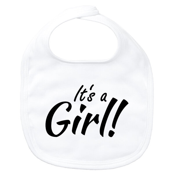 Baby Lätzchen It`s a Girl! Schriftzug