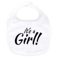 Baby Lätzchen It`s a Girl! Schriftzug