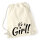 Turnbeutel It`s a Girl! Schriftzug 12 Liter