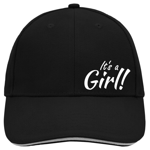 Cappy Mütze It`s a Girl! Schriftzug