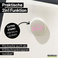 Magnet It`s a Girl! Schriftzug 59mm Kühlschrankmagnet Flaschenöffner