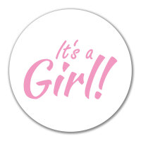 Aufkleber It`s a Girl! Schriftzug 10cm Sticker