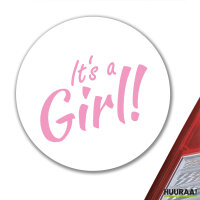 Aufkleber It`s a Girl! Schriftzug 10cm Sticker