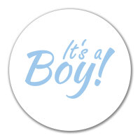 Aufkleber It`s a Boy! Schriftzug 10cm Sticker