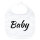 Baby Lätzchen Baby Schriftzug Klettverschluss