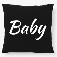 Kissen Baby Schriftzug 40x40cm