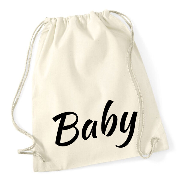 Turnbeutel Baby Schriftzug 12 Liter