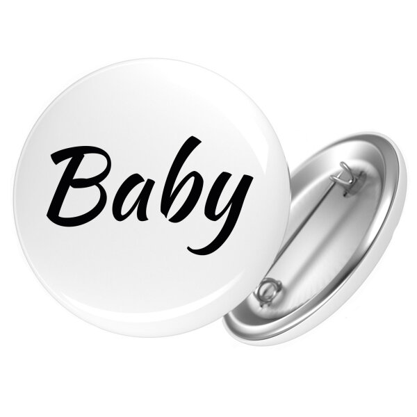 Button Baby Schriftzug