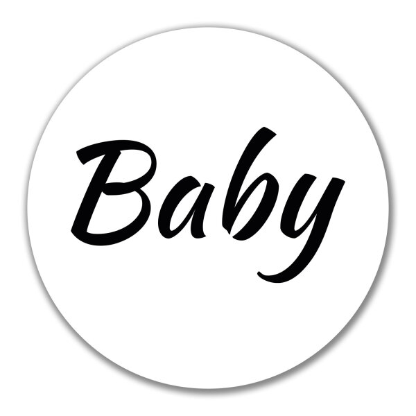 Aufkleber Baby Schriftzug 10cm Sticker