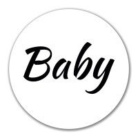 Aufkleber Baby Schriftzug 10cm Sticker