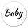 Aufkleber Baby Schriftzug 10cm Sticker