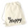 Turnbeutel Be Happy Schriftzug 12 Liter