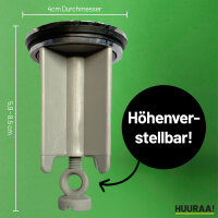 Waschbeckenstöpsel Be Happy Schriftzug 4cm Abflussstopfen