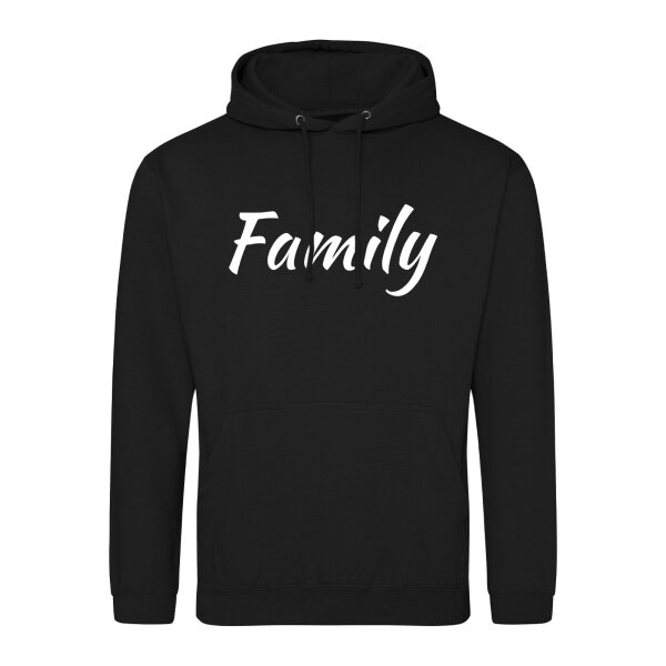 Unisex Hoodie Family Schriftzug Größe S-3XL