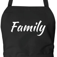 Schürze Family Schriftzug