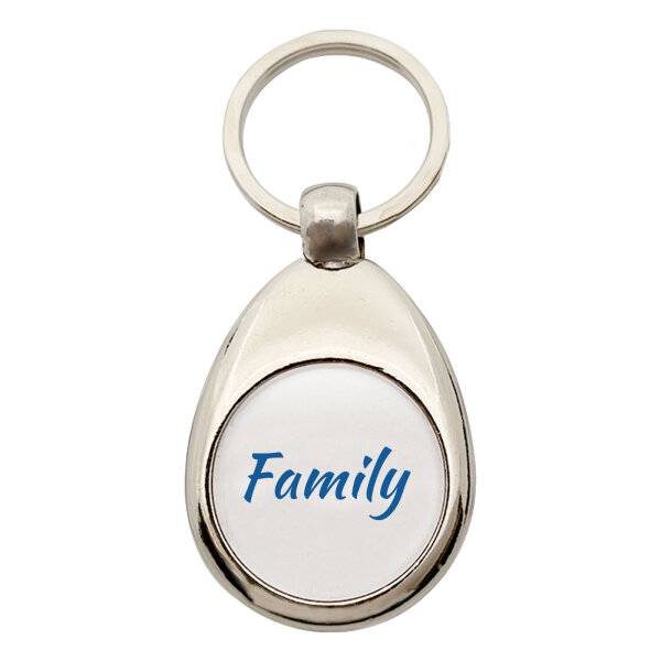 Schlüsselanhänger Family Schriftzug