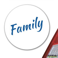 Aufkleber Family Schriftzug 10cm Sticker