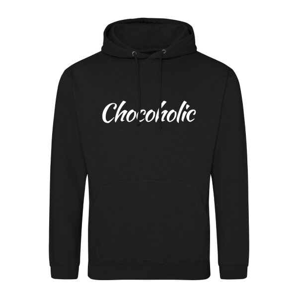 Unisex Hoodie Chocoholic Schriftzug Größe S-3XL