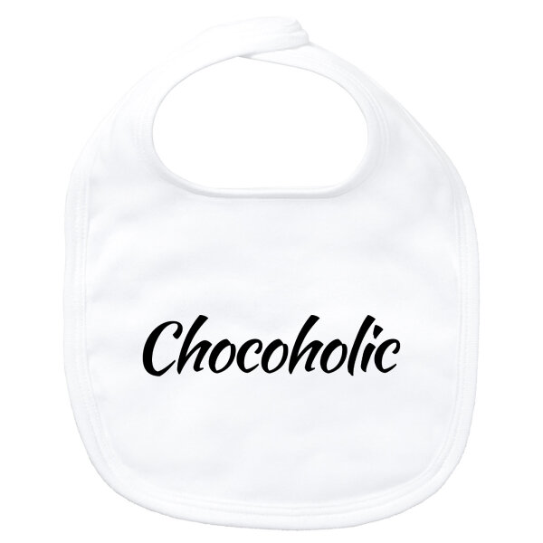 Baby Lätzchen Chocoholic Schriftzug