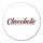 Aufkleber Chocoholic Schriftzug 10cm Sticker