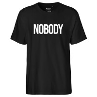 Herren T-Shirt Nobody Schriftzug Größe S-3XL