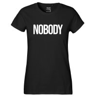 Damen T-Shirt Nobody Schriftzug Größe XS-XXL