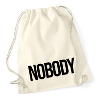 Turnbeutel Nobody Schriftzug 12 Liter