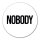 Aufkleber Nobody Schriftzug 10cm Sticker