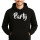 Unisex Hoodie Party Schriftzug Größe S-3XL